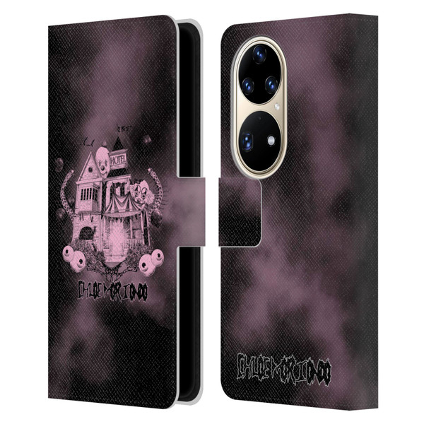 Chloe Moriondo Graphics Hotel Leather Book Wallet Case Cover For Huawei P50 Pro