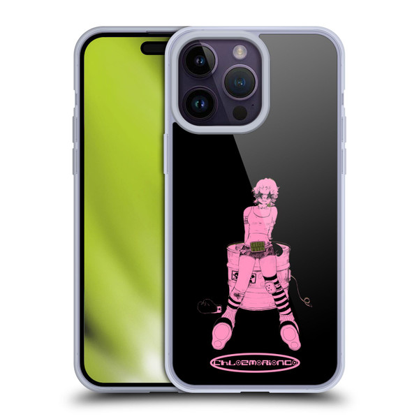 Chloe Moriondo Graphics Pink Soft Gel Case for Apple iPhone 14 Pro Max