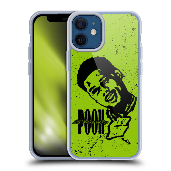 Pooh Shiesty Graphics Sketch Soft Gel Case for Apple iPhone 12 Mini