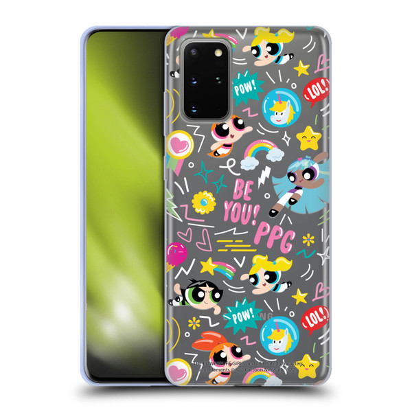 The Powerpuff Girls Graphics Icons Soft Gel Case for Samsung Galaxy S20+ / S20+ 5G