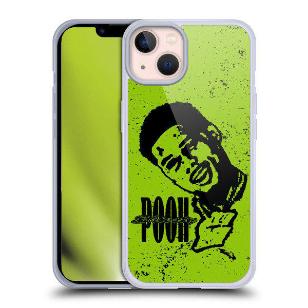 Pooh Shiesty Graphics Sketch Soft Gel Case for Apple iPhone 13
