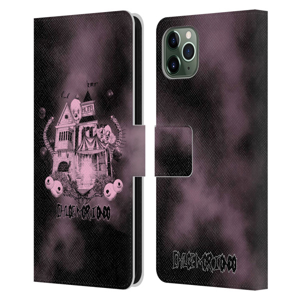 Chloe Moriondo Graphics Hotel Leather Book Wallet Case Cover For Apple iPhone 11 Pro Max