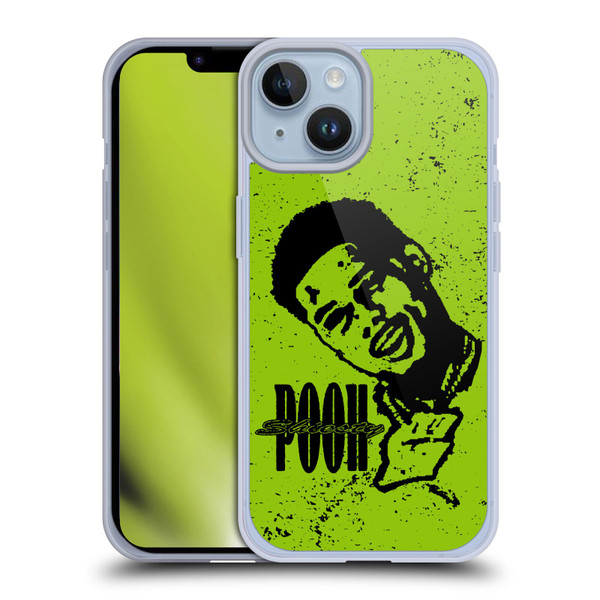Pooh Shiesty Graphics Sketch Soft Gel Case for Apple iPhone 14