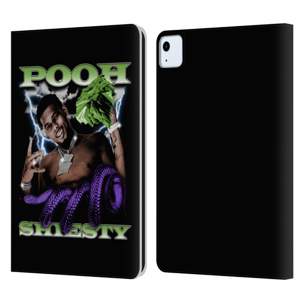 Pooh Shiesty Graphics Photo Leather Book Wallet Case Cover For Apple iPad Air 11 2020/2022/2024