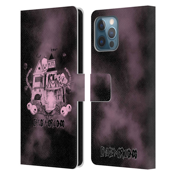 Chloe Moriondo Graphics Hotel Leather Book Wallet Case Cover For Apple iPhone 12 Pro Max