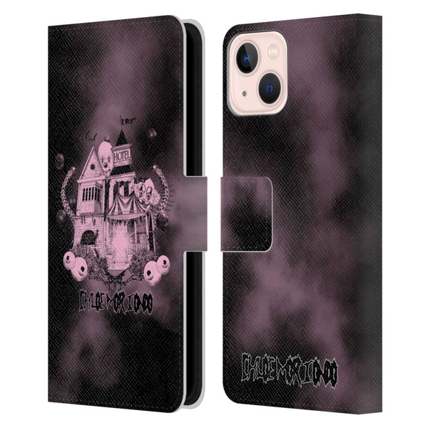 Chloe Moriondo Graphics Hotel Leather Book Wallet Case Cover For Apple iPhone 13