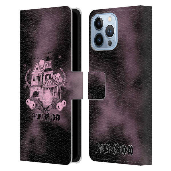 Chloe Moriondo Graphics Hotel Leather Book Wallet Case Cover For Apple iPhone 13 Pro Max