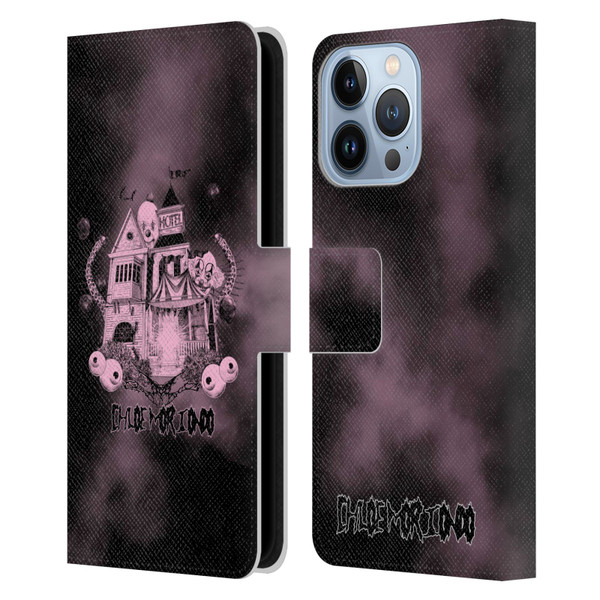 Chloe Moriondo Graphics Hotel Leather Book Wallet Case Cover For Apple iPhone 13 Pro