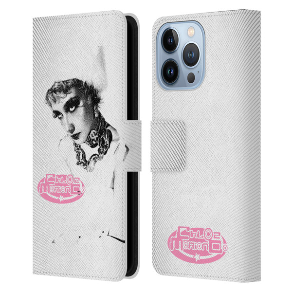 Chloe Moriondo Graphics Portrait Leather Book Wallet Case Cover For Apple iPhone 13 Pro