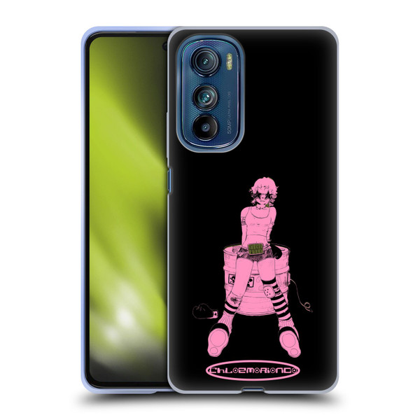 Chloe Moriondo Graphics Pink Soft Gel Case for Motorola Edge 30