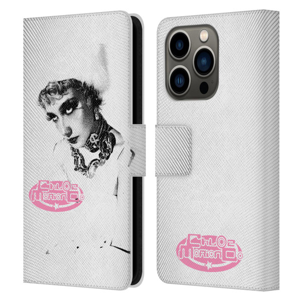 Chloe Moriondo Graphics Portrait Leather Book Wallet Case Cover For Apple iPhone 14 Pro