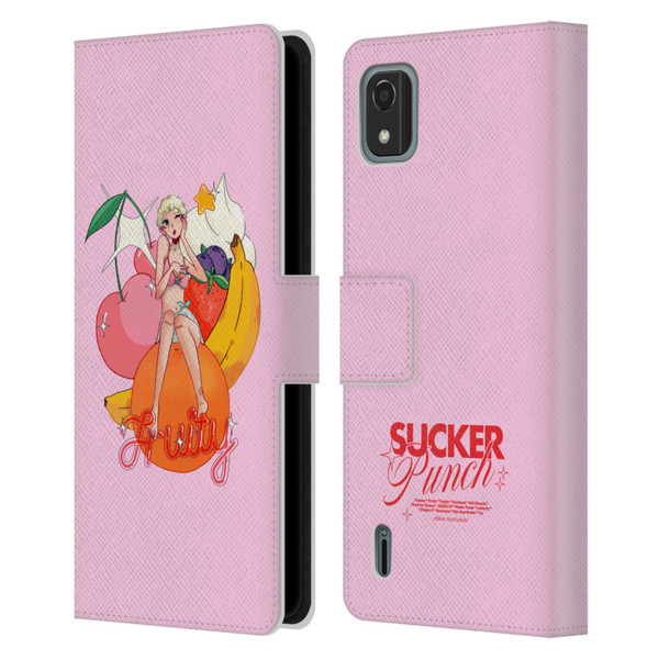 Chloe Moriondo Graphics Fruity Leather Book Wallet Case Cover For Nokia C2 2nd Edition