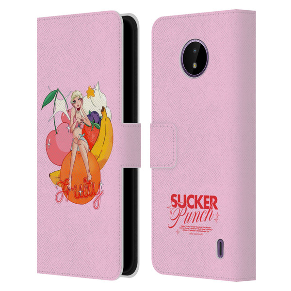 Chloe Moriondo Graphics Fruity Leather Book Wallet Case Cover For Nokia C10 / C20
