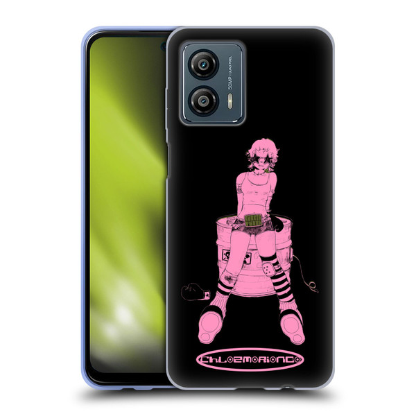 Chloe Moriondo Graphics Pink Soft Gel Case for Motorola Moto G53 5G
