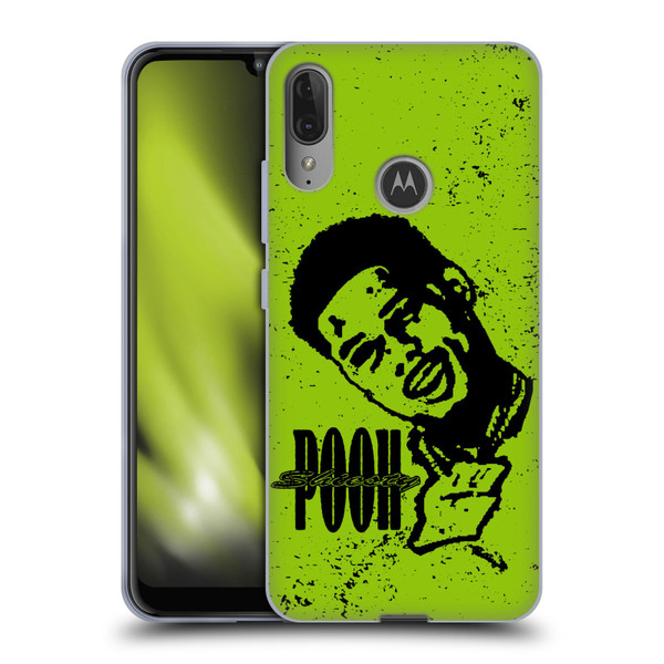 Pooh Shiesty Graphics Sketch Soft Gel Case for Motorola Moto E6 Plus