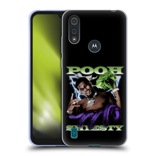 Pooh Shiesty Graphics Photo Soft Gel Case for Motorola Moto E6s (2020)
