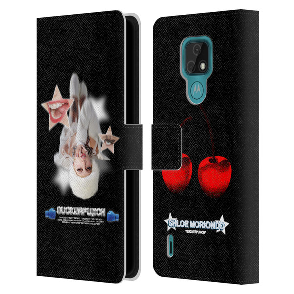 Chloe Moriondo Graphics Album Leather Book Wallet Case Cover For Motorola Moto E7