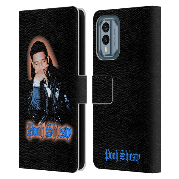 Pooh Shiesty Graphics Light Leather Book Wallet Case Cover For Nokia X30