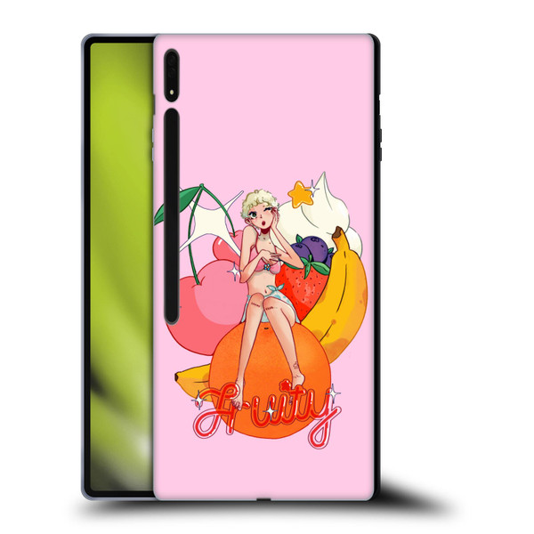 Chloe Moriondo Graphics Fruity Soft Gel Case for Samsung Galaxy Tab S8 Ultra