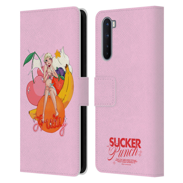 Chloe Moriondo Graphics Fruity Leather Book Wallet Case Cover For OnePlus Nord 5G