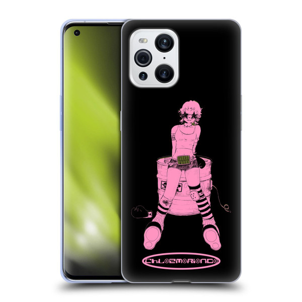 Chloe Moriondo Graphics Pink Soft Gel Case for OPPO Find X3 / Pro