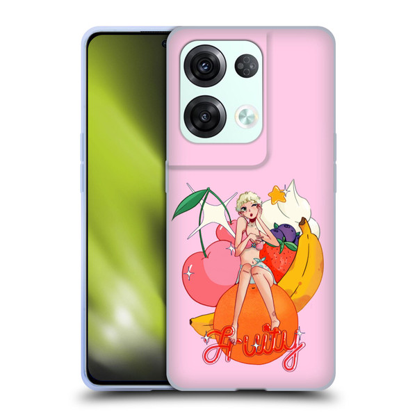 Chloe Moriondo Graphics Fruity Soft Gel Case for OPPO Reno8 Pro