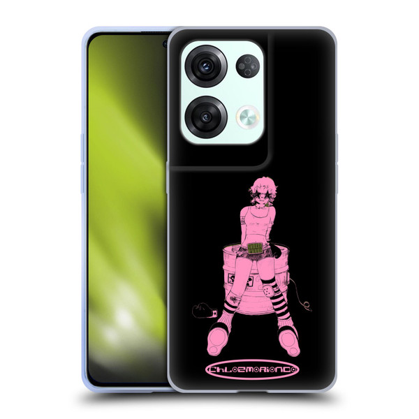 Chloe Moriondo Graphics Pink Soft Gel Case for OPPO Reno8 Pro