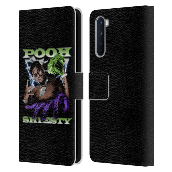 Pooh Shiesty Graphics Photo Leather Book Wallet Case Cover For OnePlus Nord 5G