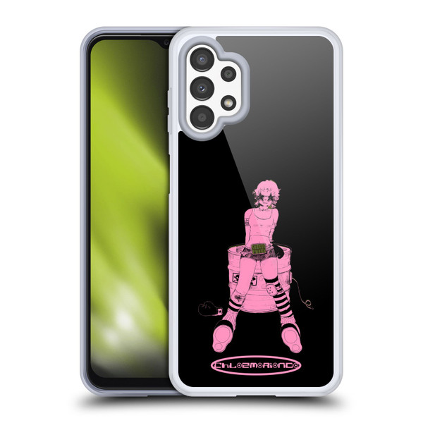 Chloe Moriondo Graphics Pink Soft Gel Case for Samsung Galaxy A13 (2022)