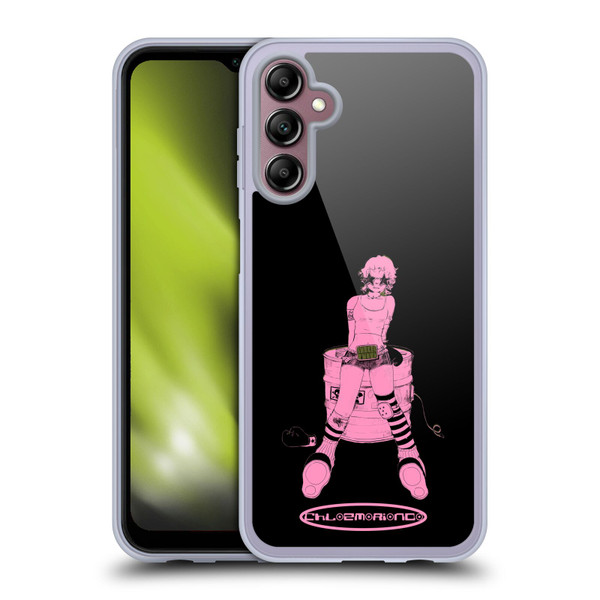 Chloe Moriondo Graphics Pink Soft Gel Case for Samsung Galaxy A14 5G