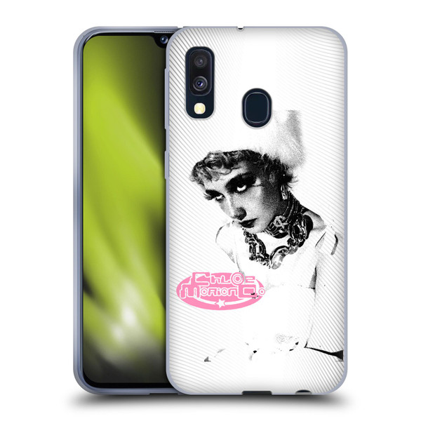 Chloe Moriondo Graphics Portrait Soft Gel Case for Samsung Galaxy A40 (2019)