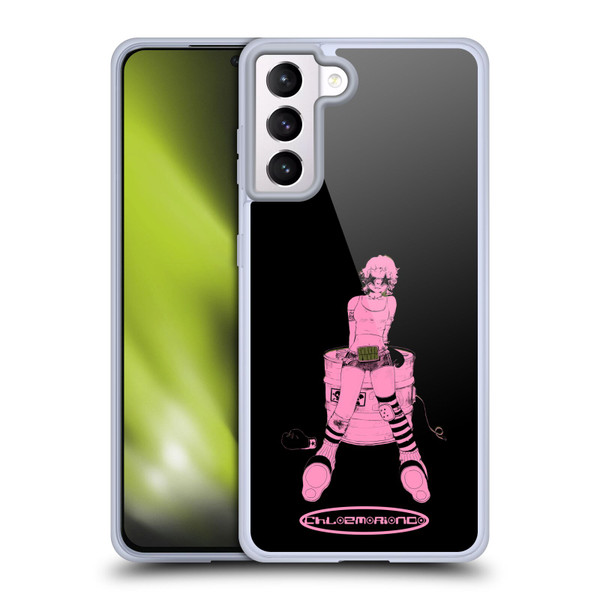 Chloe Moriondo Graphics Pink Soft Gel Case for Samsung Galaxy S21+ 5G