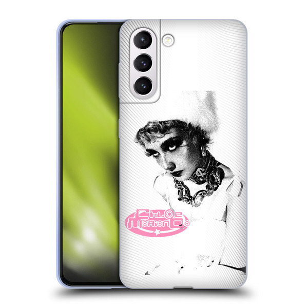 Chloe Moriondo Graphics Portrait Soft Gel Case for Samsung Galaxy S21+ 5G