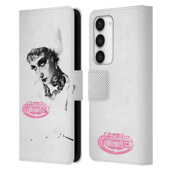 Chloe Moriondo Graphics Portrait Leather Book Wallet Case Cover For Samsung Galaxy S23 5G