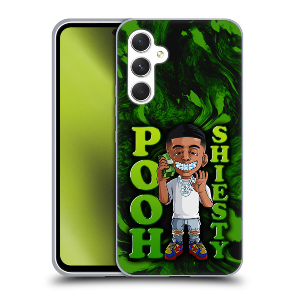 Pooh Shiesty Graphics Green Soft Gel Case for Samsung Galaxy A54 5G