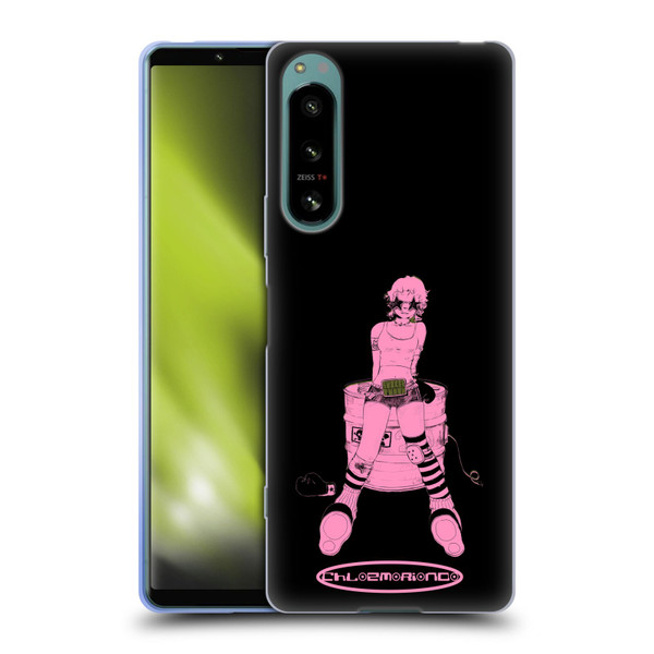 Chloe Moriondo Graphics Pink Soft Gel Case for Sony Xperia 5 IV