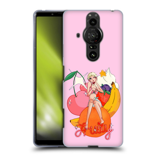 Chloe Moriondo Graphics Fruity Soft Gel Case for Sony Xperia Pro-I