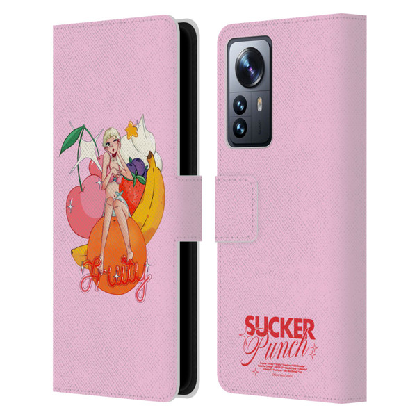 Chloe Moriondo Graphics Fruity Leather Book Wallet Case Cover For Xiaomi 12 Pro