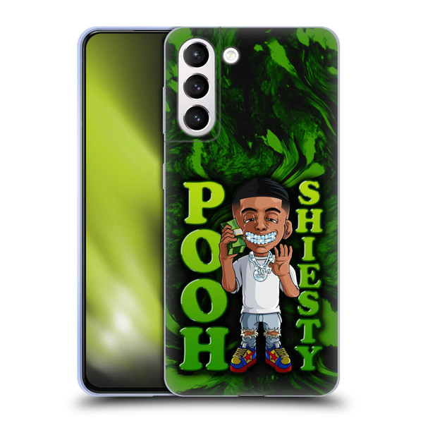 Pooh Shiesty Graphics Green Soft Gel Case for Samsung Galaxy S21+ 5G