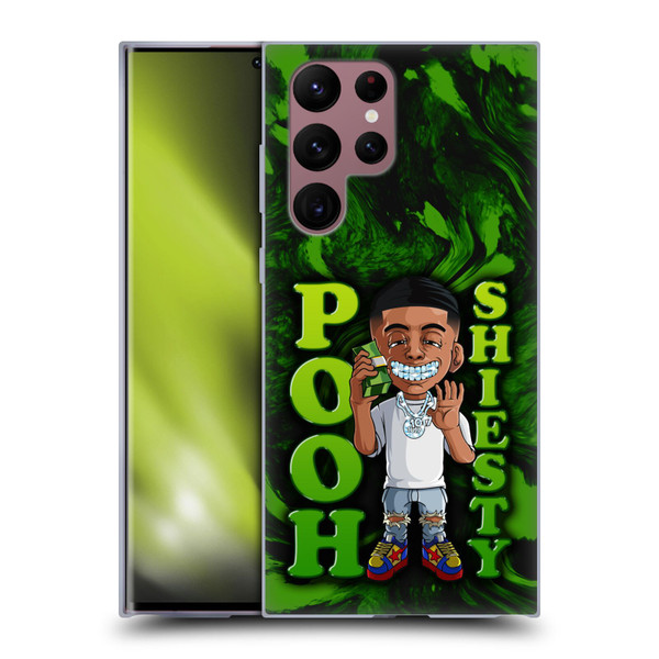 Pooh Shiesty Graphics Green Soft Gel Case for Samsung Galaxy S22 Ultra 5G