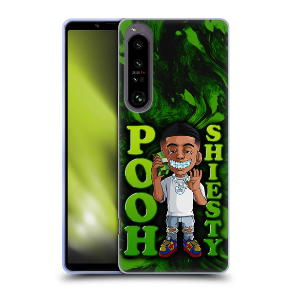 Pooh Shiesty Graphics Green Soft Gel Case for Sony Xperia 1 IV