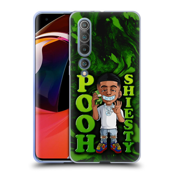 Pooh Shiesty Graphics Green Soft Gel Case for Xiaomi Mi 10 5G / Mi 10 Pro 5G