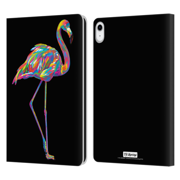 P.D. Moreno Animals Flamingo Leather Book Wallet Case Cover For Apple iPad 10.9 (2022)