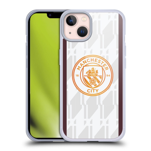 Manchester City Man City FC 2023/24 Badge Kit Away Soft Gel Case for Apple iPhone 13