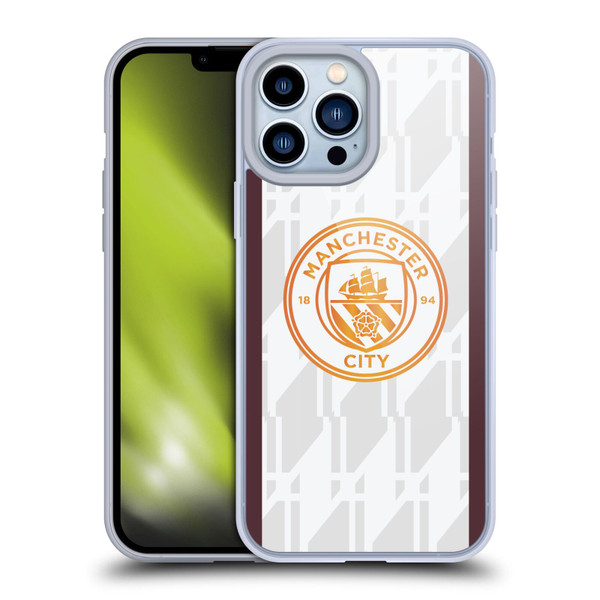 Manchester City Man City FC 2023/24 Badge Kit Away Soft Gel Case for Apple iPhone 13 Pro Max
