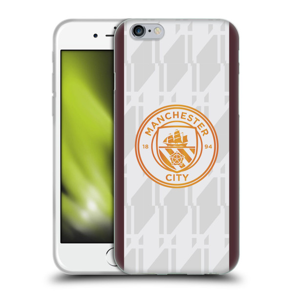 Manchester City Man City FC 2023/24 Badge Kit Away Soft Gel Case for Apple iPhone 6 / iPhone 6s