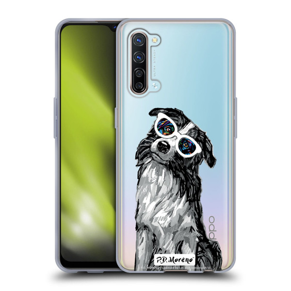 P.D. Moreno Black And White Dogs Border Collie Soft Gel Case for OPPO Find X2 Lite 5G