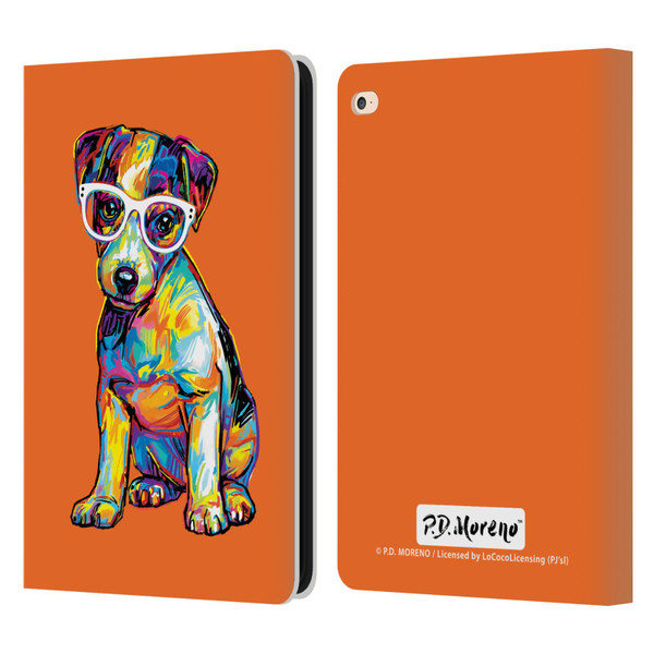 P.D. Moreno Dogs Jack Russell Leather Book Wallet Case Cover For Apple iPad Air 2 (2014)