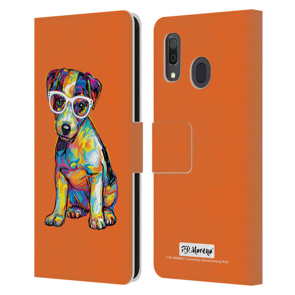 P.D. Moreno Dogs Jack Russell Leather Book Wallet Case Cover For Samsung Galaxy A33 5G (2022)