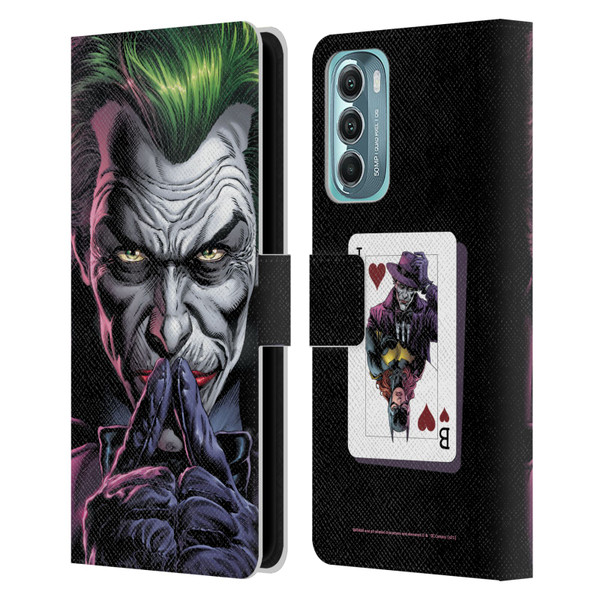 Batman DC Comics Three Jokers The Criminal Leather Book Wallet Case Cover For Motorola Moto G Stylus 5G (2022)